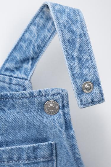 DENIM SHORT DUNGAREES - Blue by Zara - Image 2