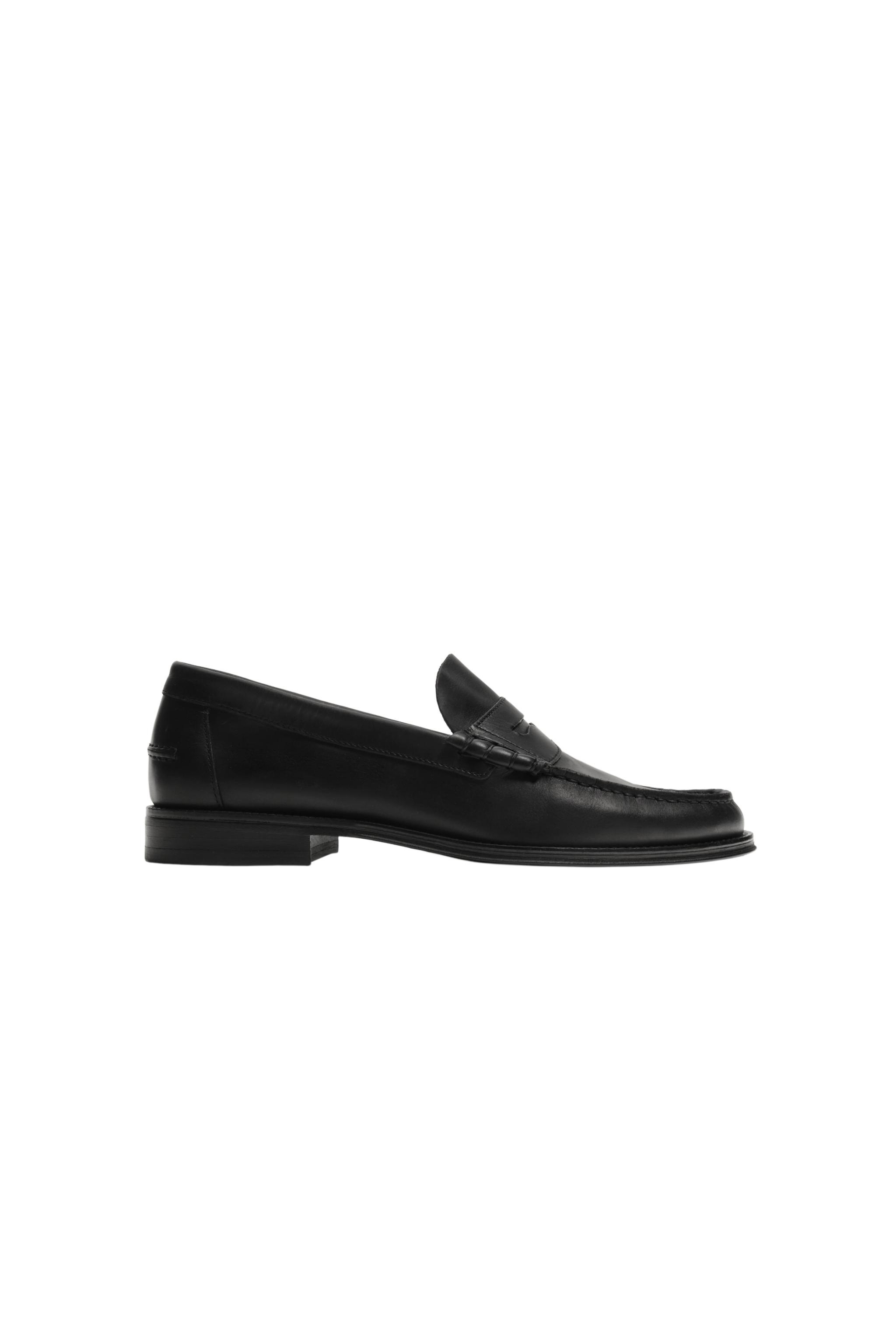 LEATHER PENNY LOAFERS