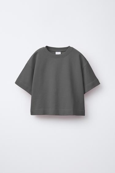 CAMISETA HEAVY WEIGHT LISA - Gris antracita de Zara