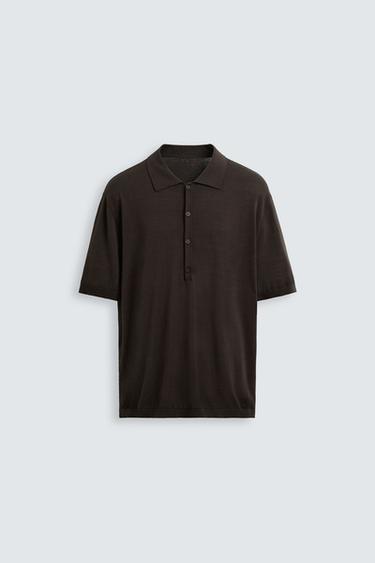 POLO PUNTO ALGODÓN LIMITED EDITION - Marrón de Zara