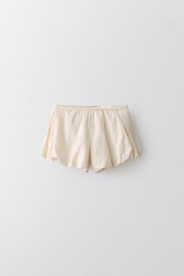 2-5 AÑOS/ SHORT BOMBACHO ALGODÓN LINO LIMITED EDITION - Crudo de Zara