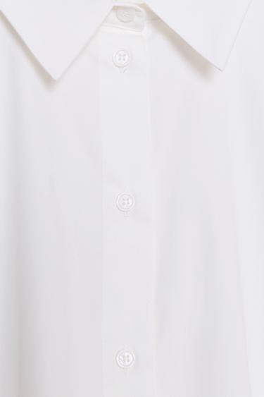 POPLIN PUFF SLEEVE SHIRT - Oyster-white by Zara - Image 10