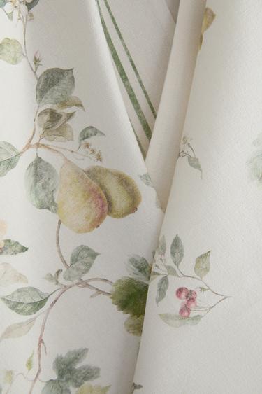 LOT TORCHONS CUISINE COTON FLEURS (LOT DE 2) - Vert de Zara - Image 3