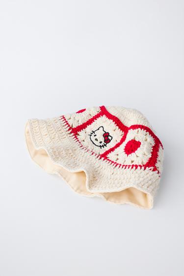 CHAPEAU BOB EN CROCHET HELLO KITTY © SANRIO - Écru de Zara - Image 1