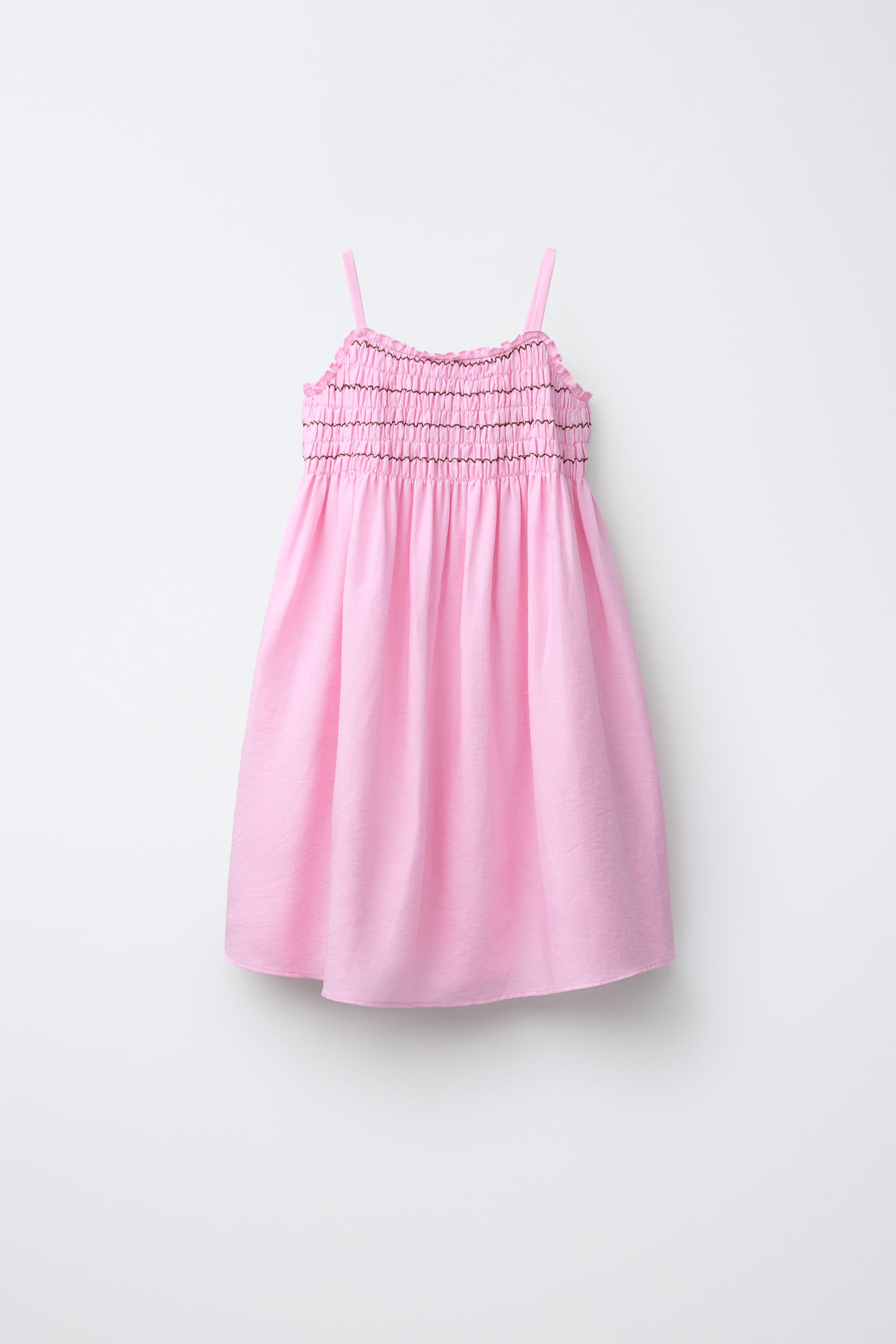 ROBE NID D'ABEILLE AVEC LIN