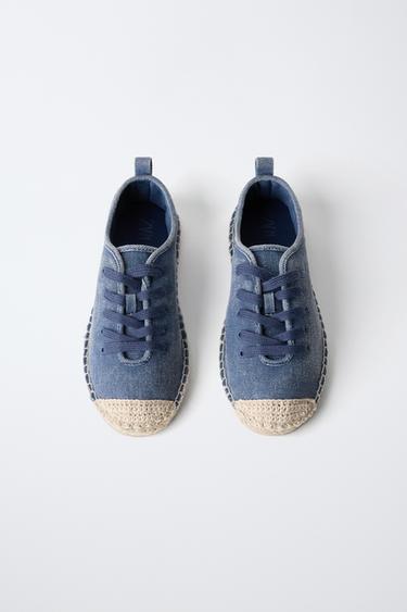 STORIESZ - DENIM SNEAKERS - Navy Blue by Zara - Image 3