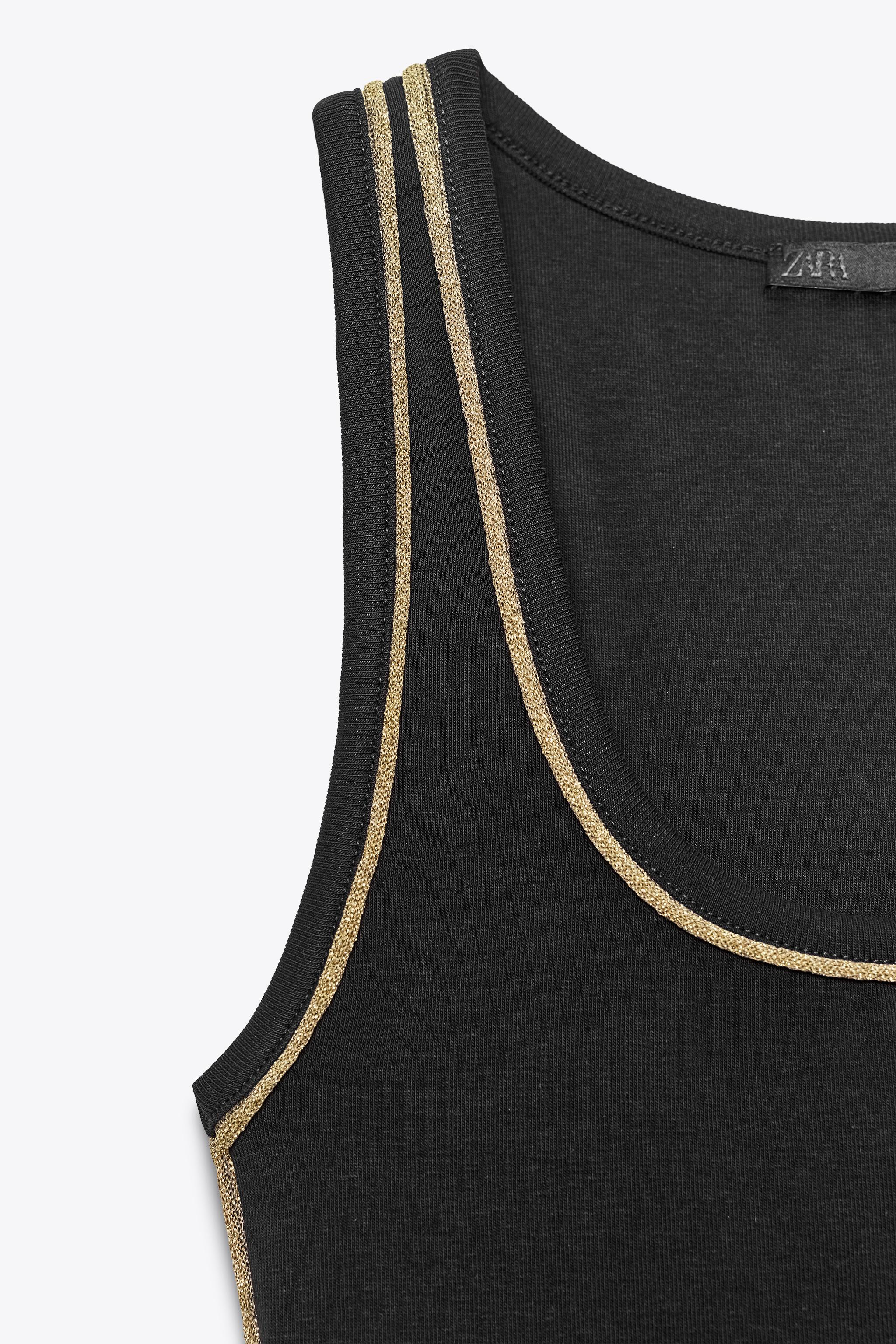 METALLIC THREAD TRIM TOP
