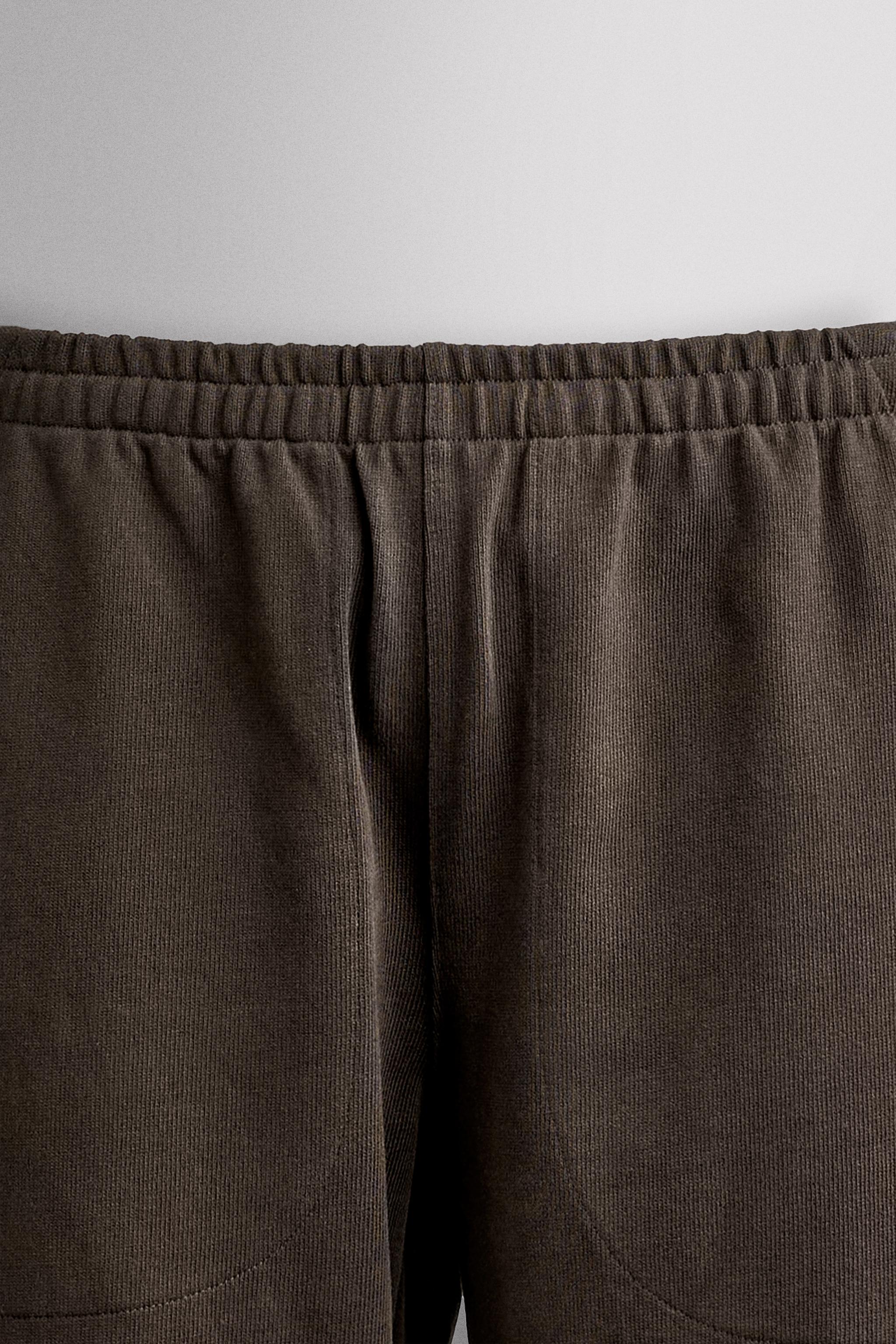 Мужские брюки Zara HEAVYWEIGHT RELAXED FIT JOGGERS — фото 8