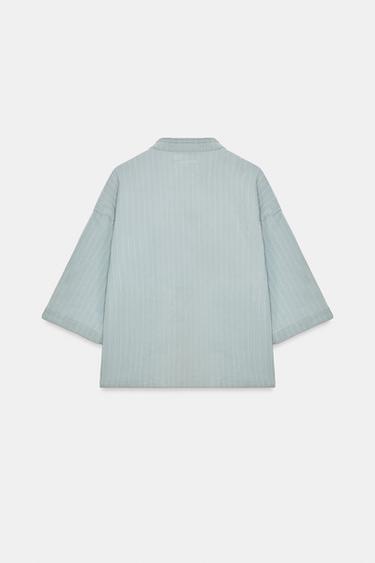 VESTE EN JEAN BRANDENBOURGS ZW COLLECTION - Bleu clair de Zara - Image 6