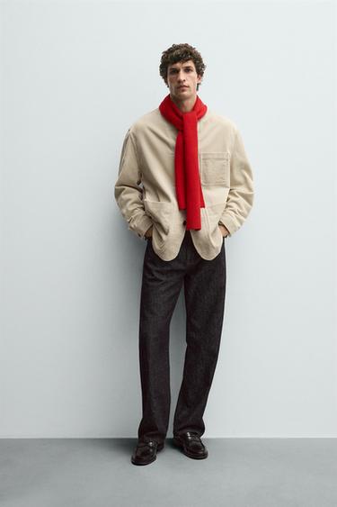 CORDUROY POCKET JACKET - Ecru by Zara - Image 0