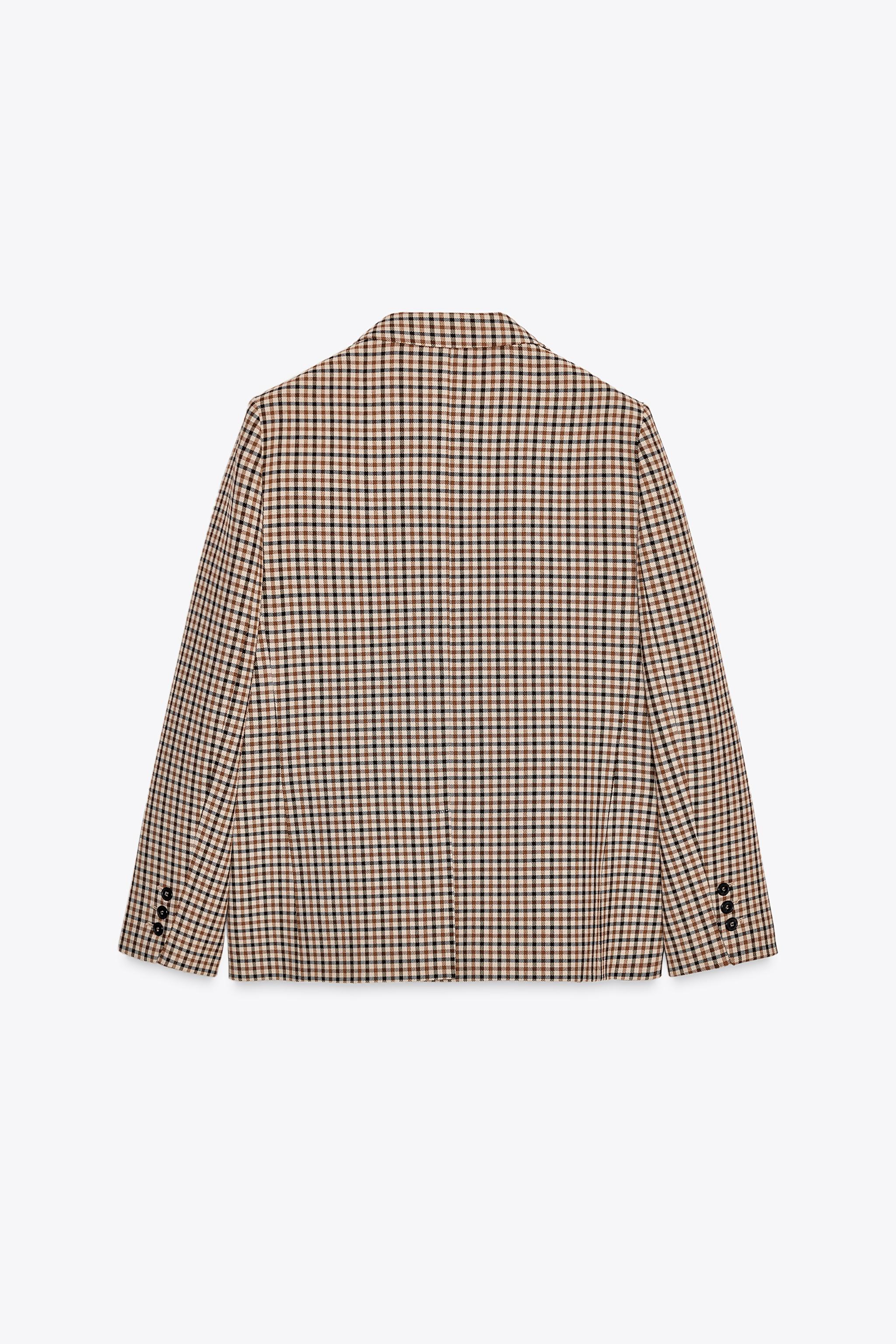 VESTE DROITE À CARREAUX ZW COLLECTION