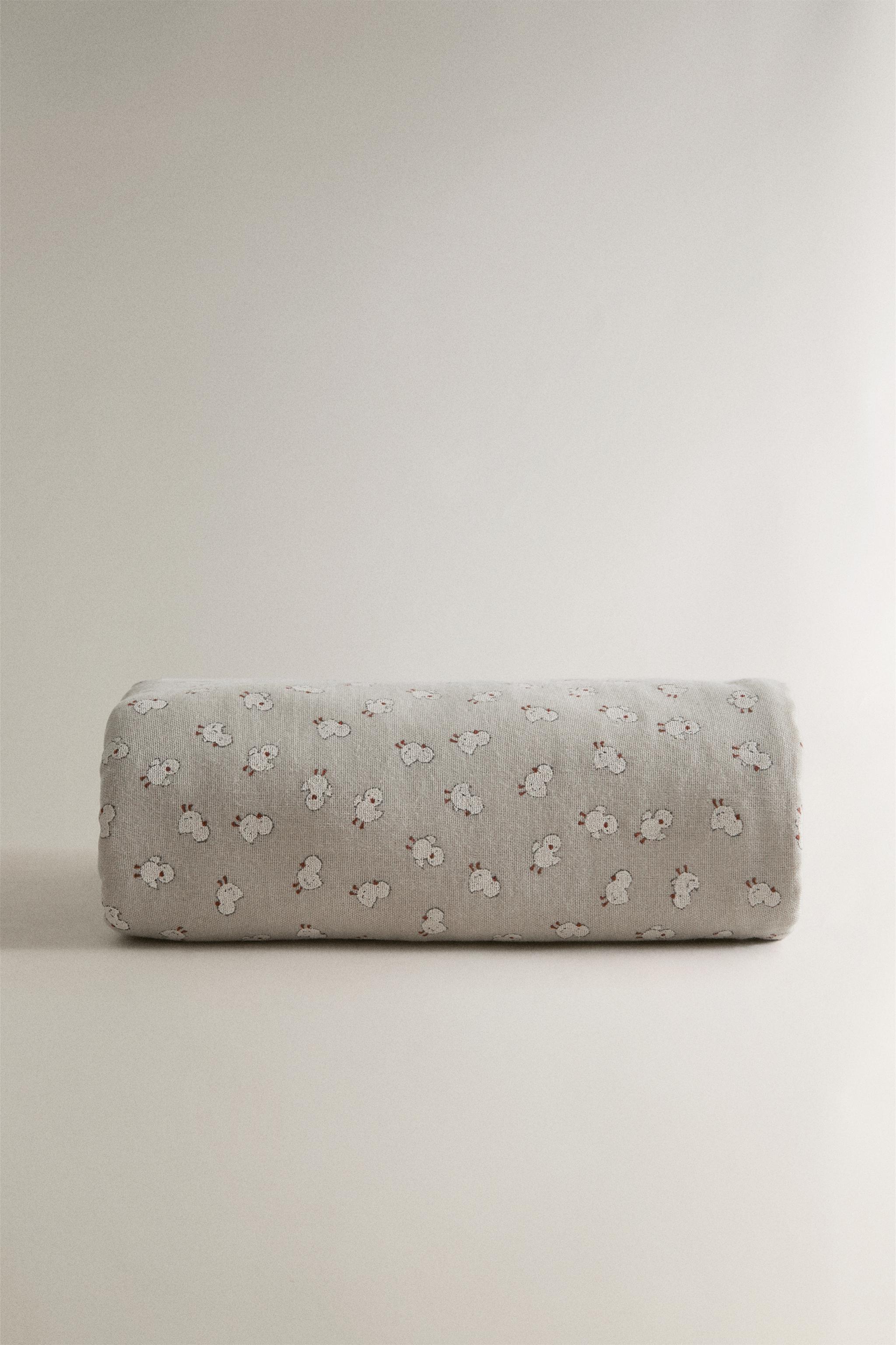 CHICK CHIFFON BABY BATH TOWEL — Gray