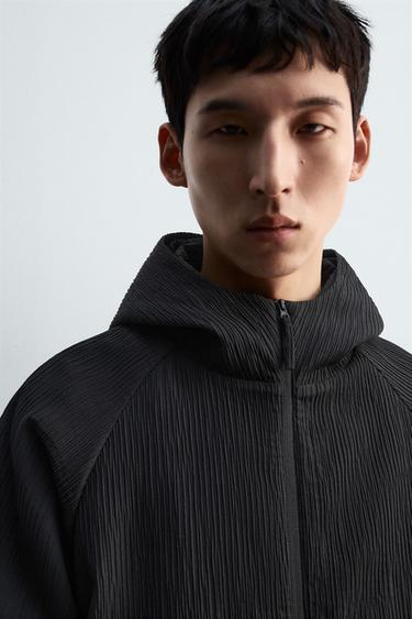 Zara 浮雕方版外套 - 黑色