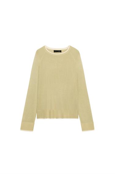 DOUBLE KNIT JUMPER - Light green by Zara
