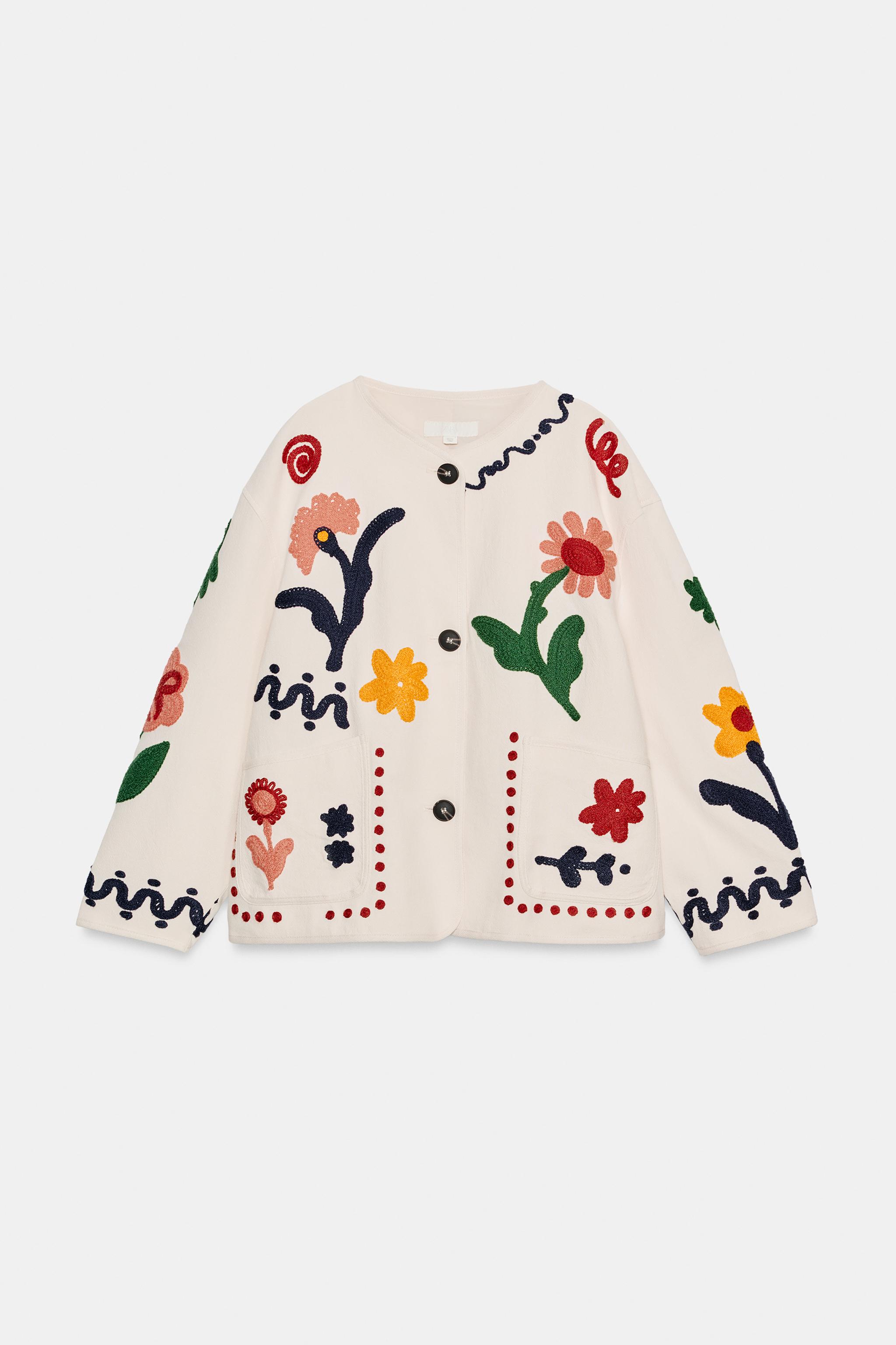 FLORAL EMBROIDERED JACKET