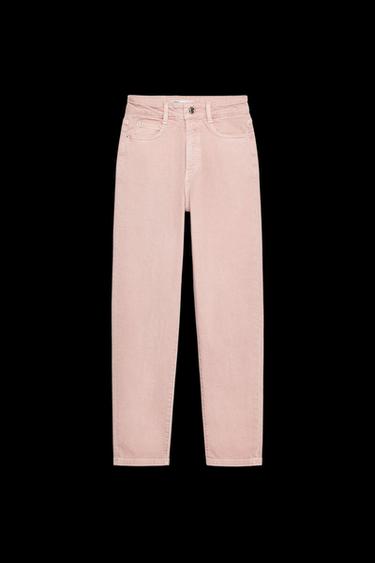 JEANS Z1975 MOM LEG TIRO ALTO - Rosa de Zara - Imagen 0