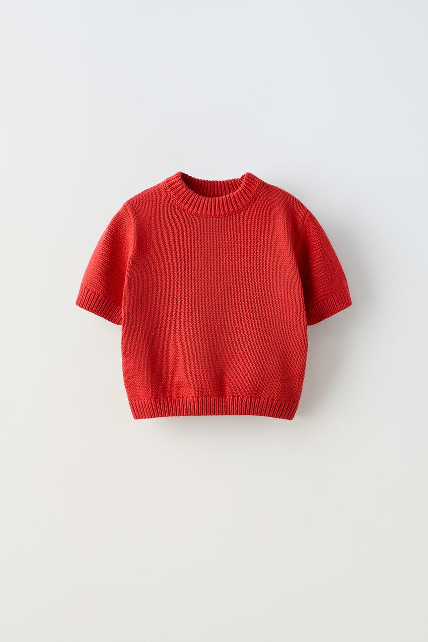 Knit Sweater - Bright red - Ladies