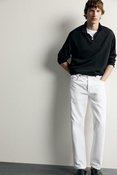 JEAN REGULAR FIT - Blanc cassé de Zara - Image 4
