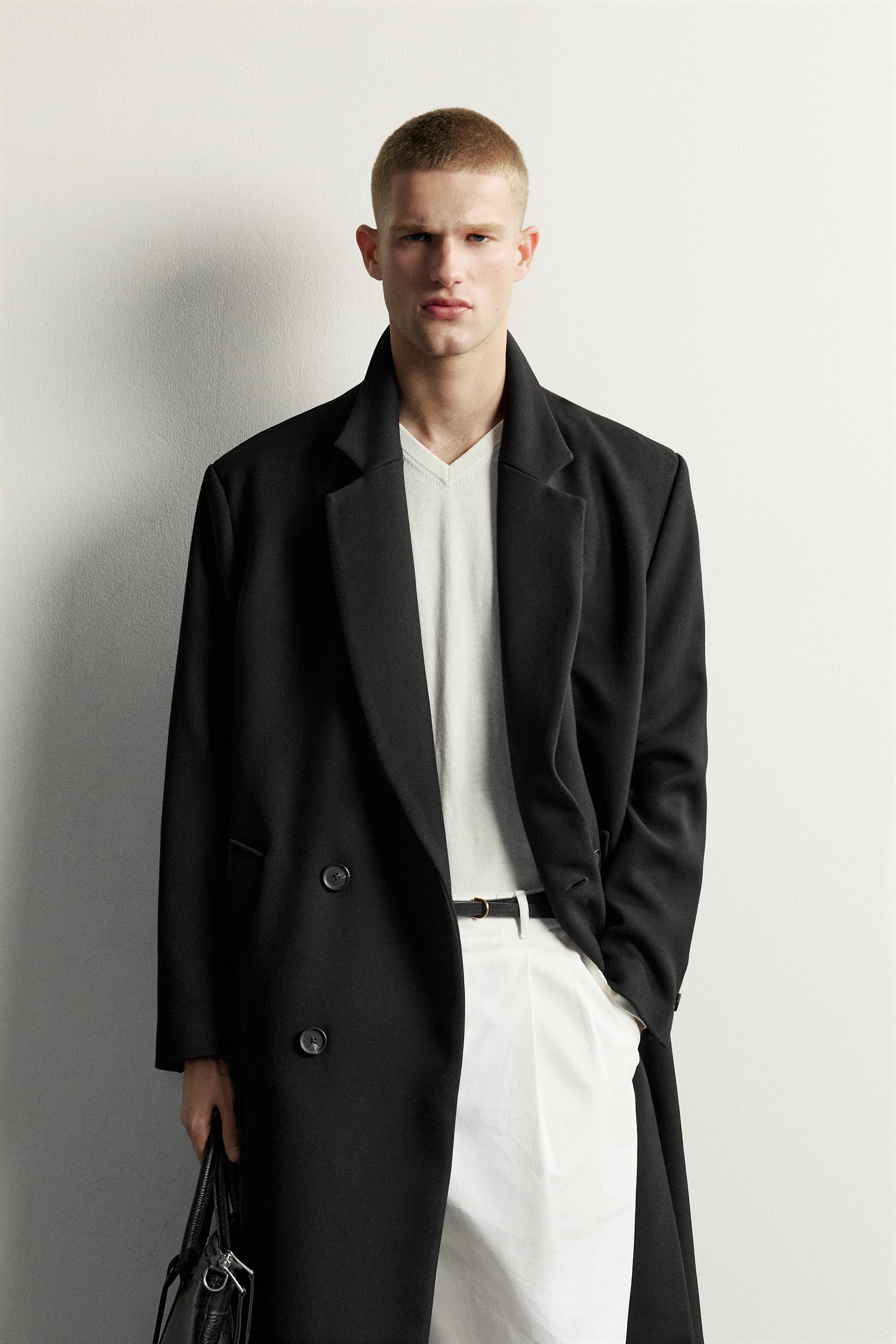 OVERSIZED FIT DOUBLE-BREASTED COAT