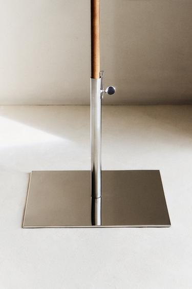 METALOWY STOJAK POD PARASOL - Biały Zara