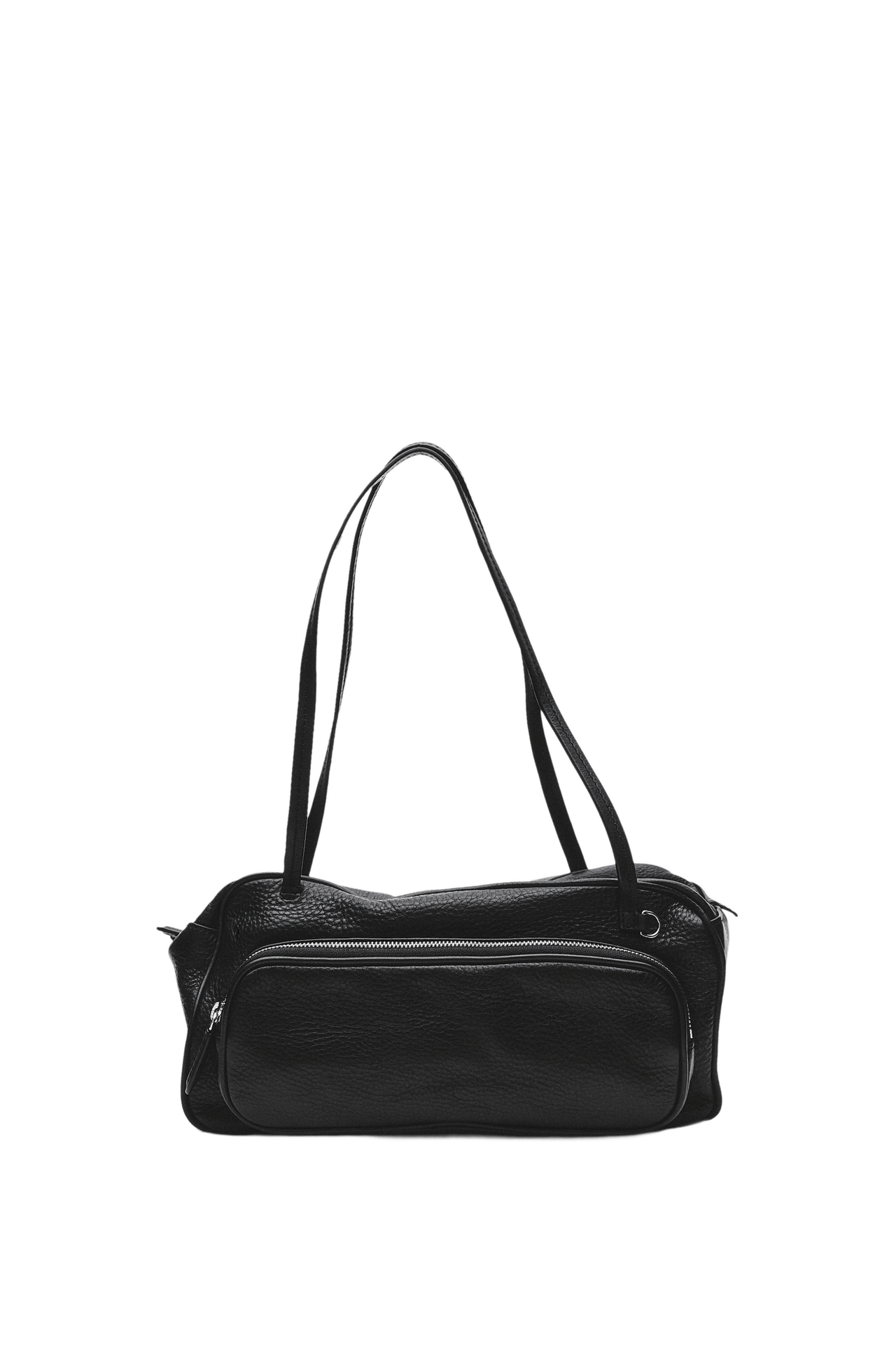 Medium Nappa leather bowling bag — Black