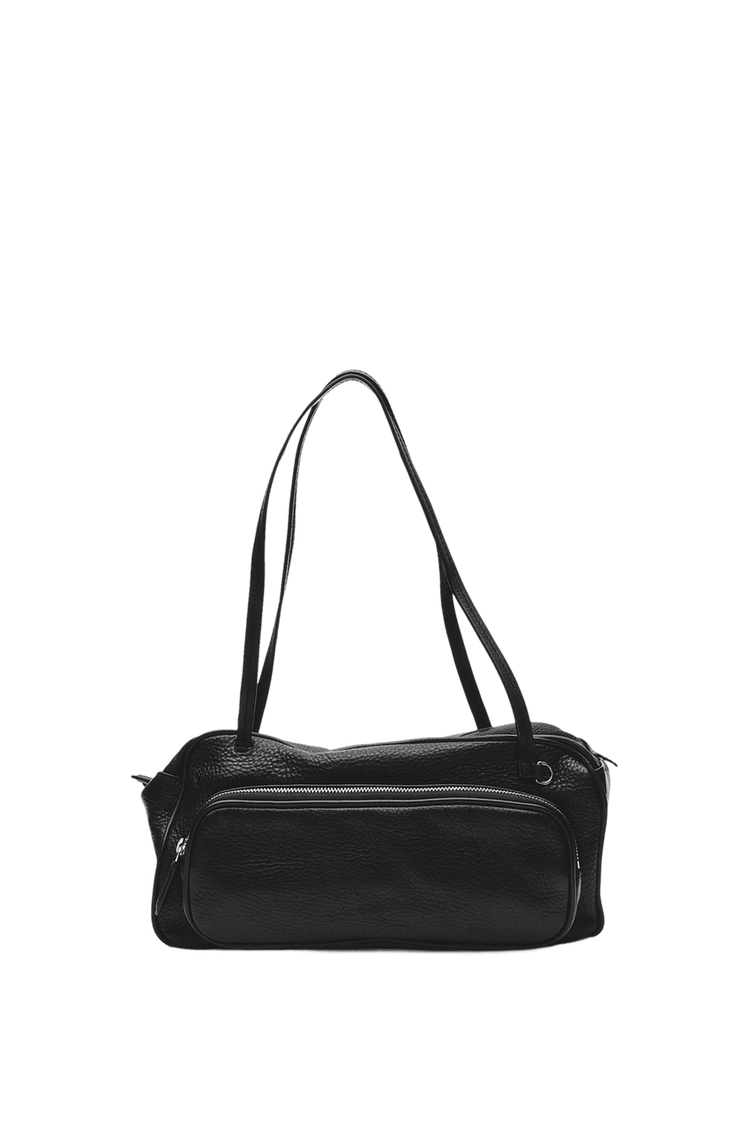 Medium Nappa leather bowling bag — Black