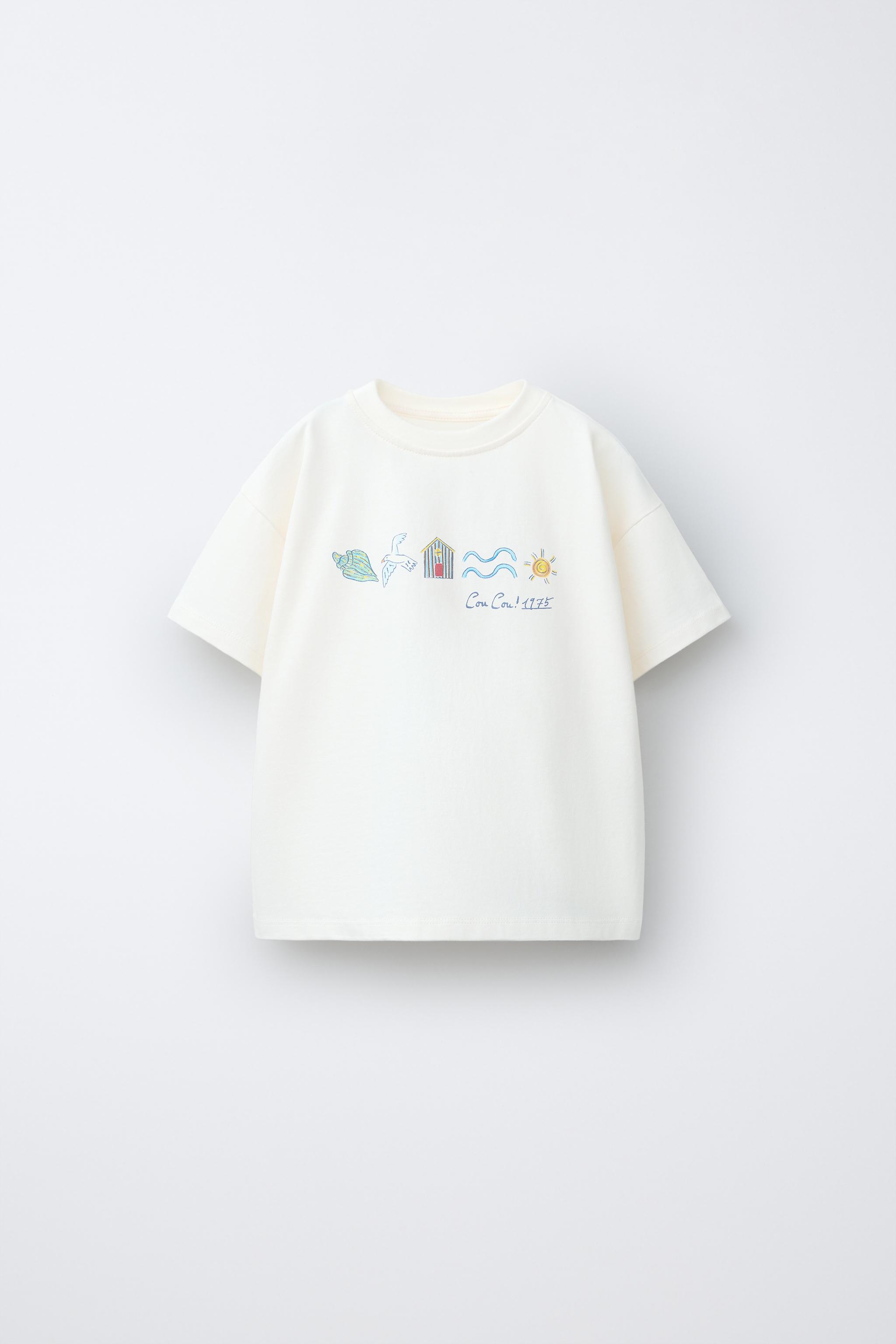 【lapis】santafe テキストプリント Tシャツとショート テキストプリントTシャツ - ホワイト | ZARA Japan / 日本