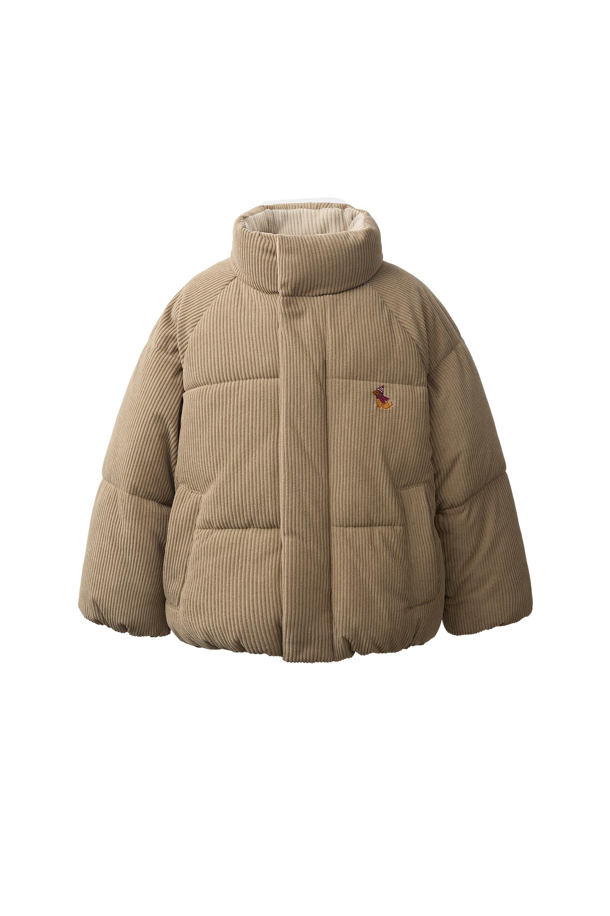 EMBROIDERED DOG QUILTED JACKET - taupe brown | ZARA United States
