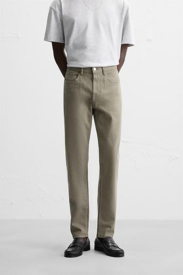 ДЪНКИ SLIM FIT - Светло каки от Zara