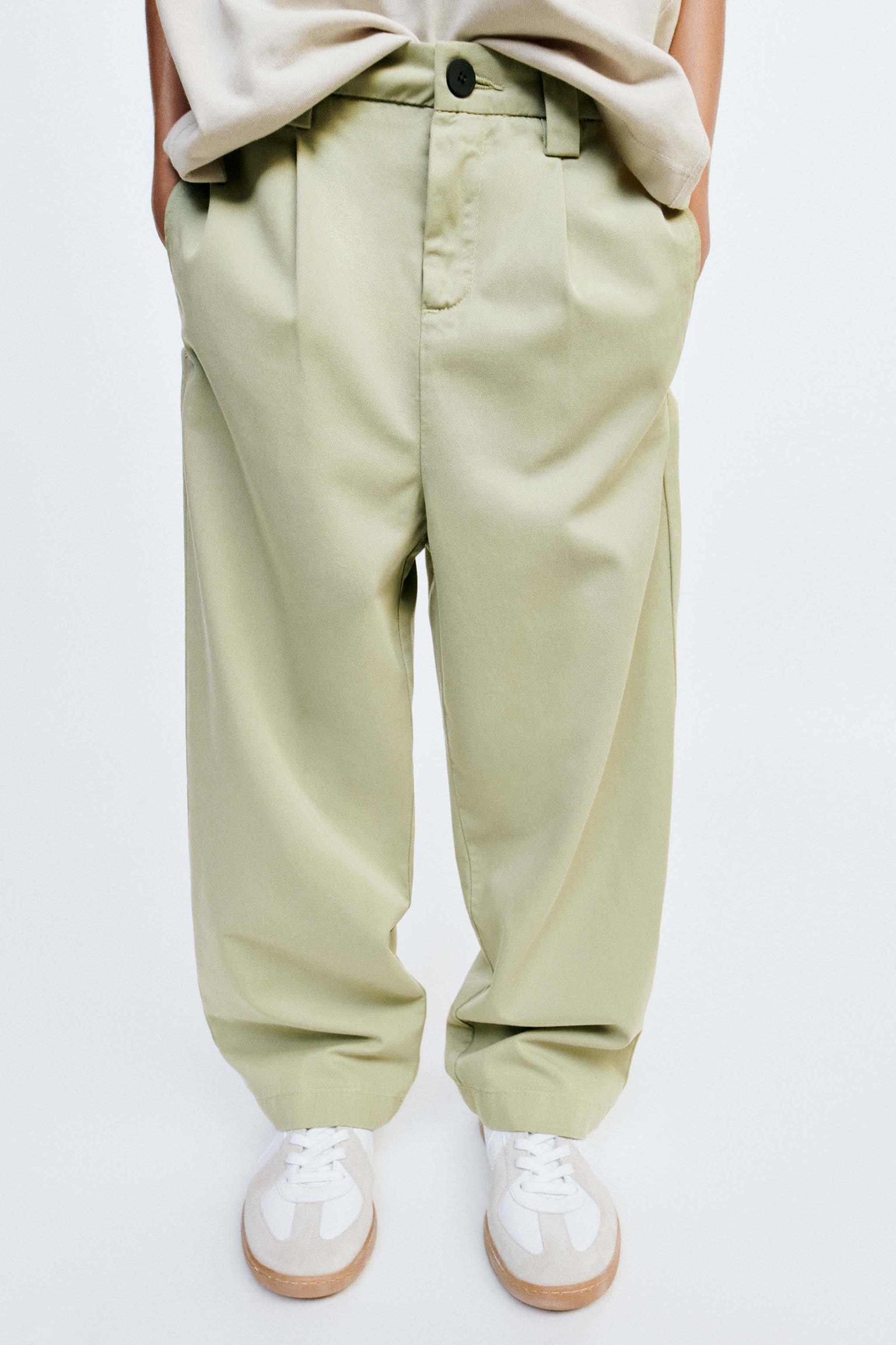 TRUE NEUTRALS PLEATED TAPERED PANTS - Toffee