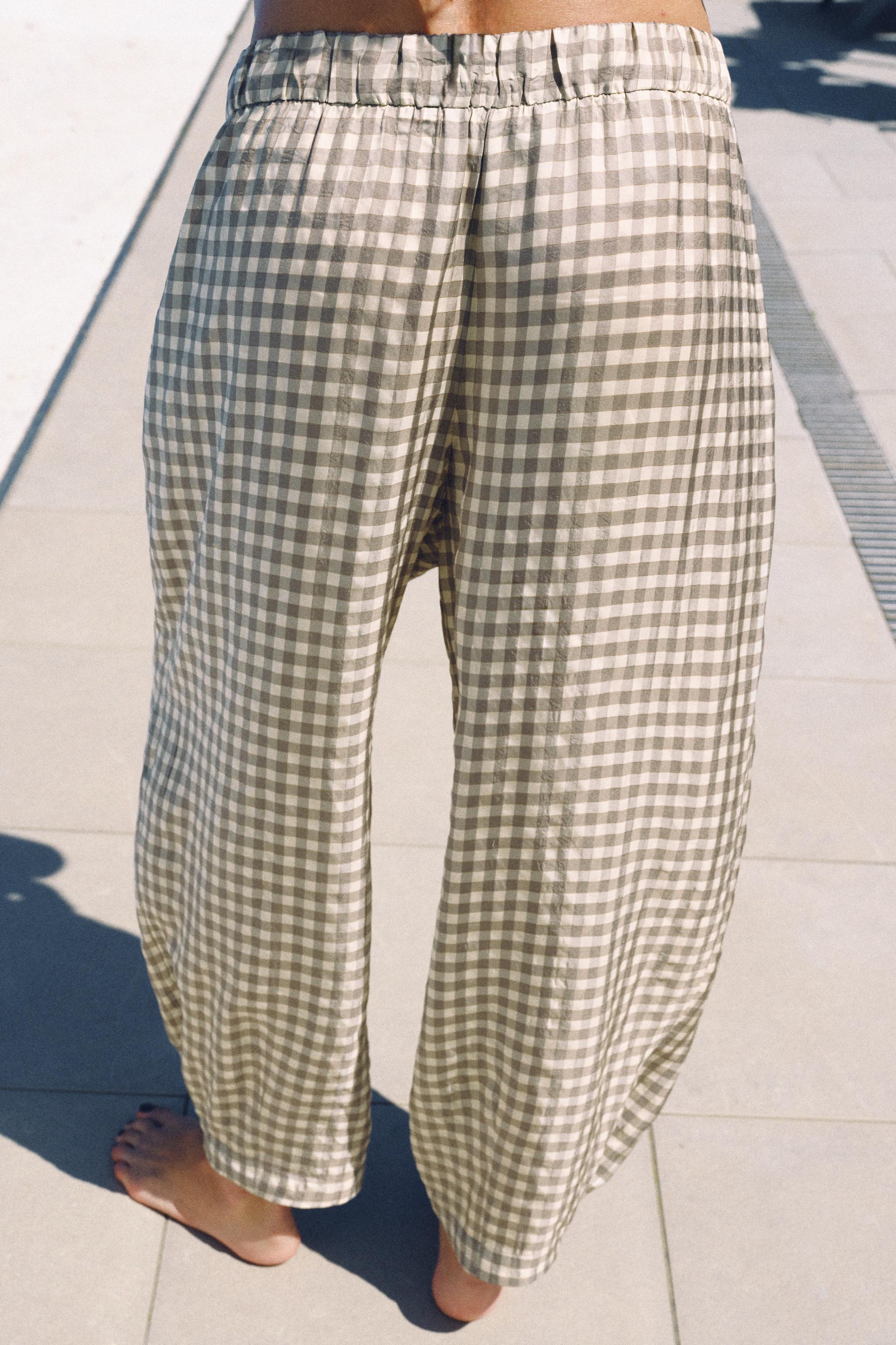 ZW COLLECTION KARELİ DÖKÜMLÜ PANTOLON - Görsel 3