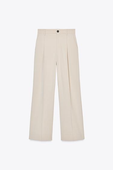 BUKSER MED LÆG - Beige fra Zara