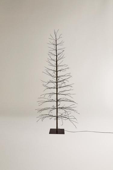 LEDライト付きクリスマスツリー（250cm）ブラウンZaraのLEDライト付きクリスマスツリー（250cm） - ブラウン 