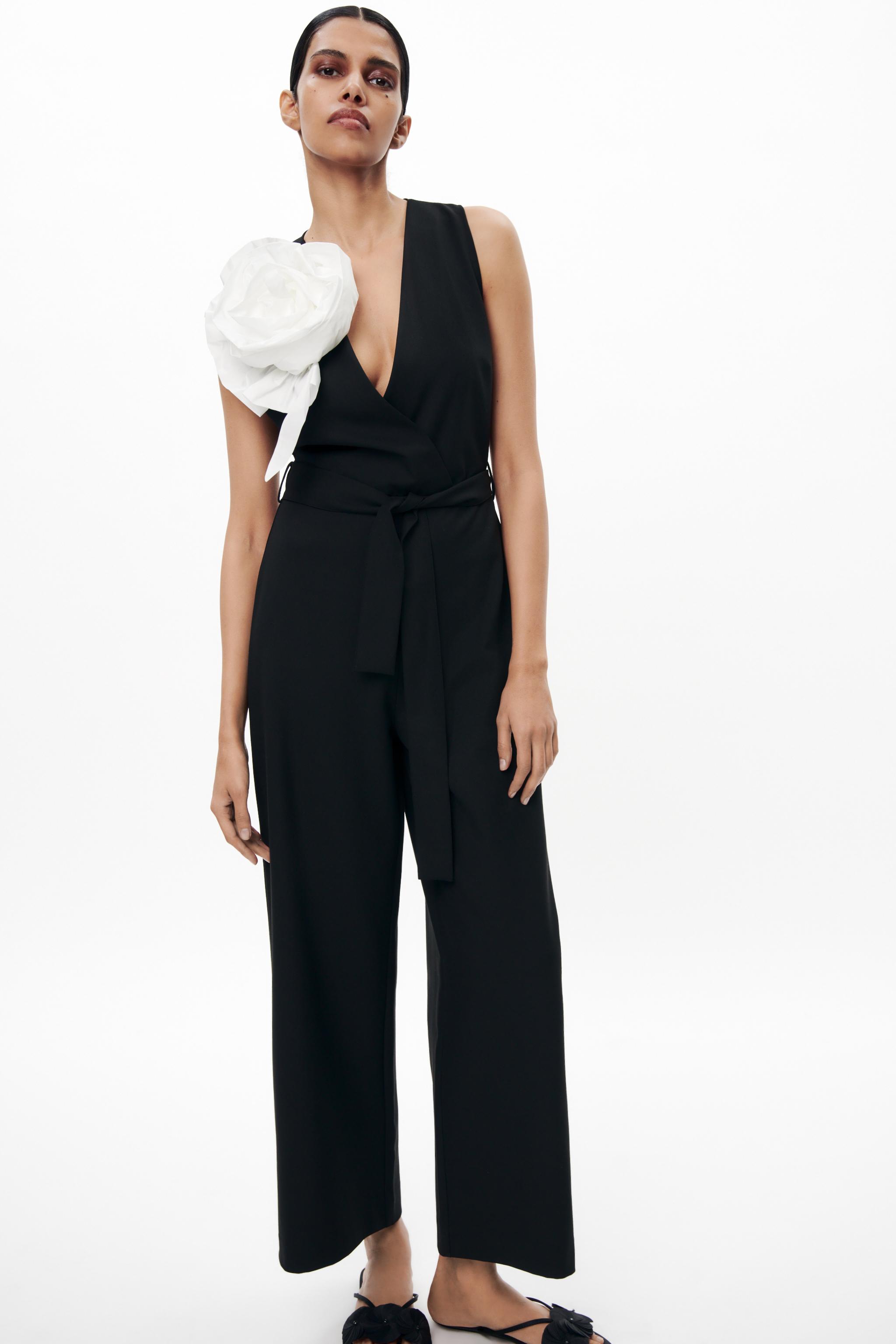 Zara sales black overalls