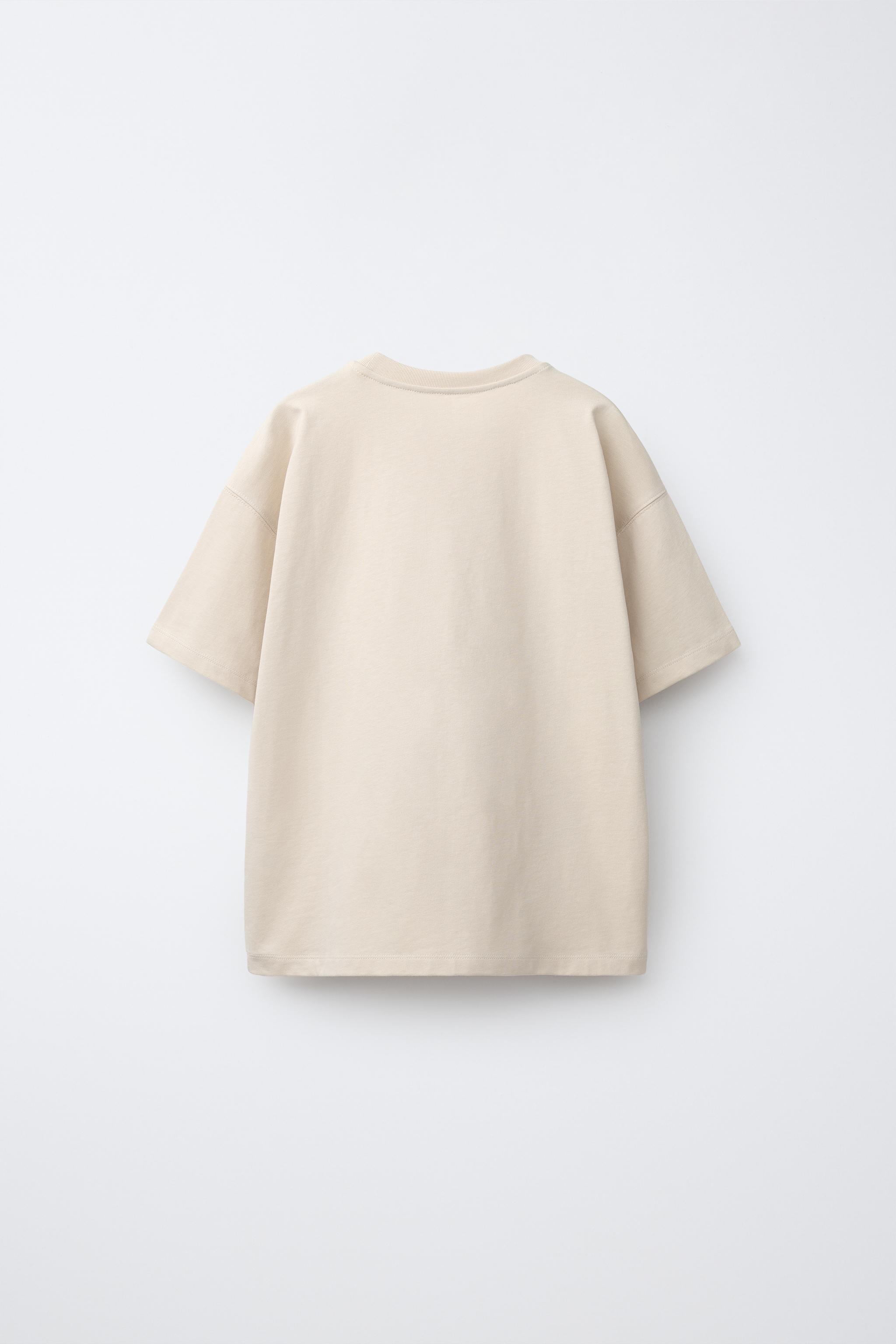 PLAIN T-SHIRT — Light sand
