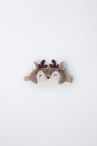 Zara 人造皮草馴鹿眼罩 - 棕色 - 圖片 0