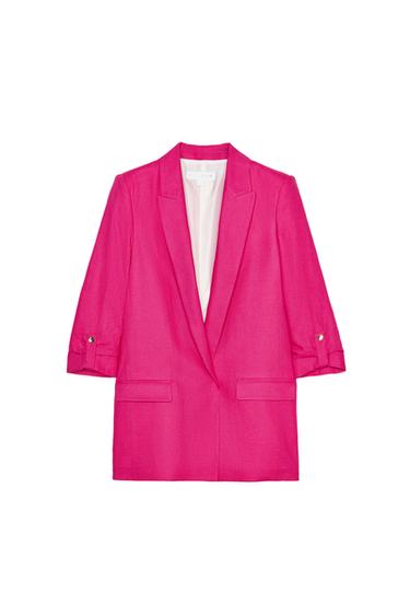 BLAZER WITH ROLLED-UP SLEEVES