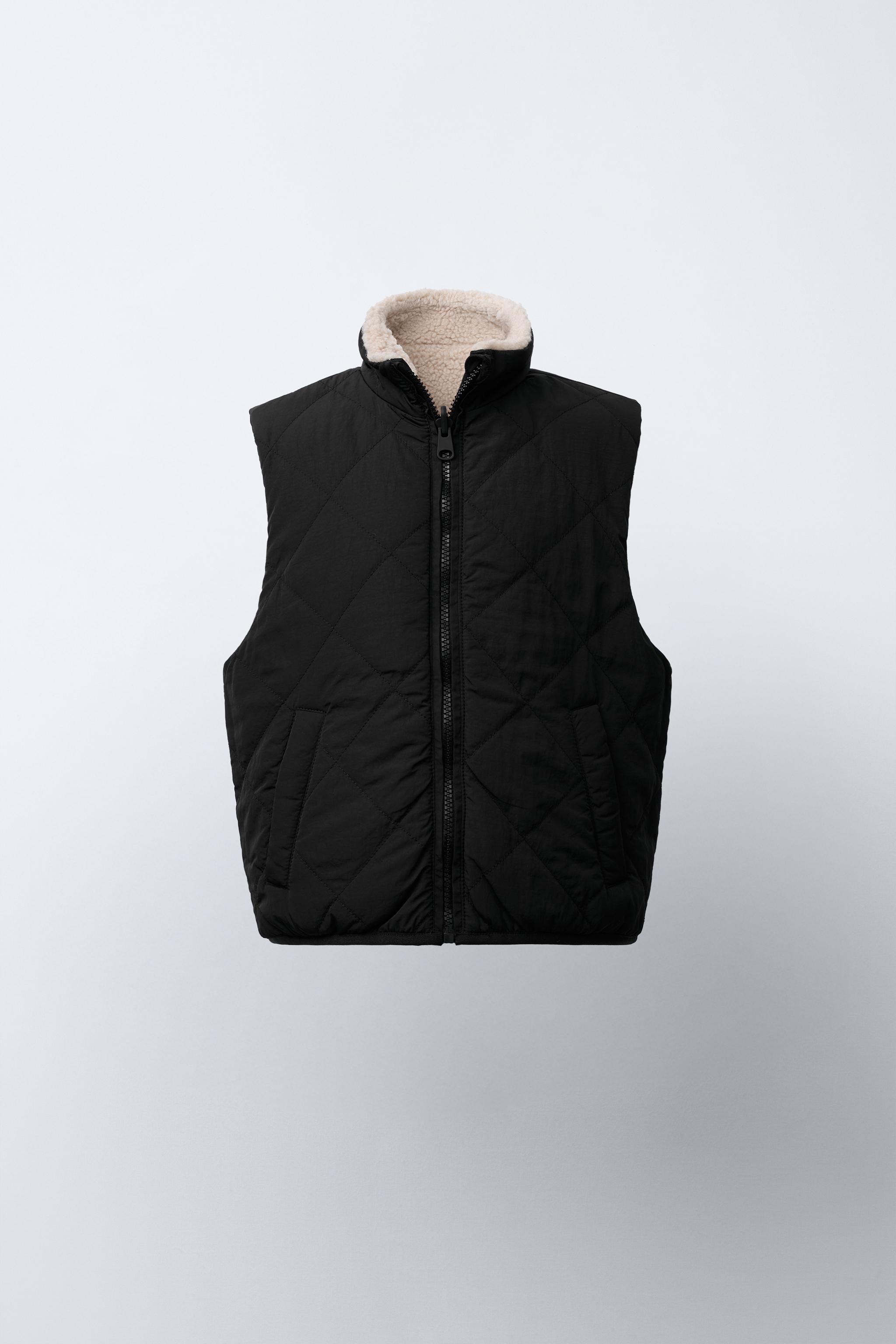 REVERSIBLE FLEECE VEST - Ecru | ZARA Canada