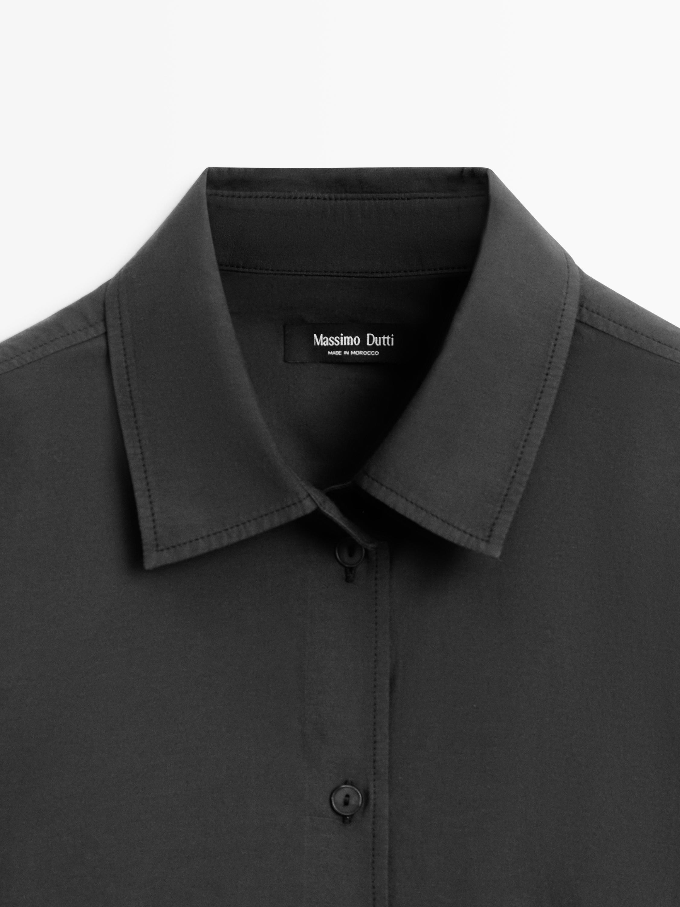 Flowing cotton-silk shirt