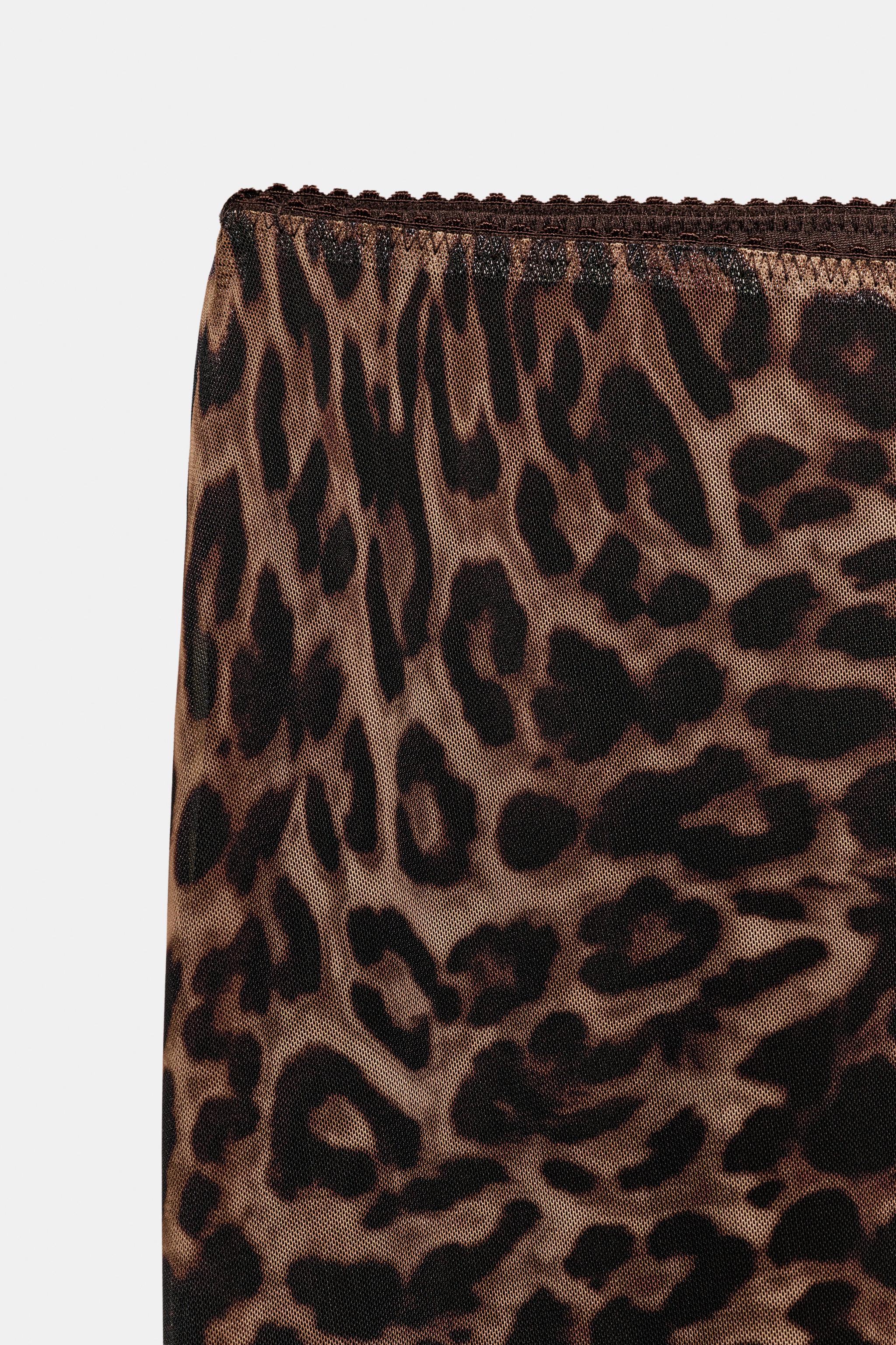 JUPE EN TULLE À IMPRIMÉ ANIMALIER