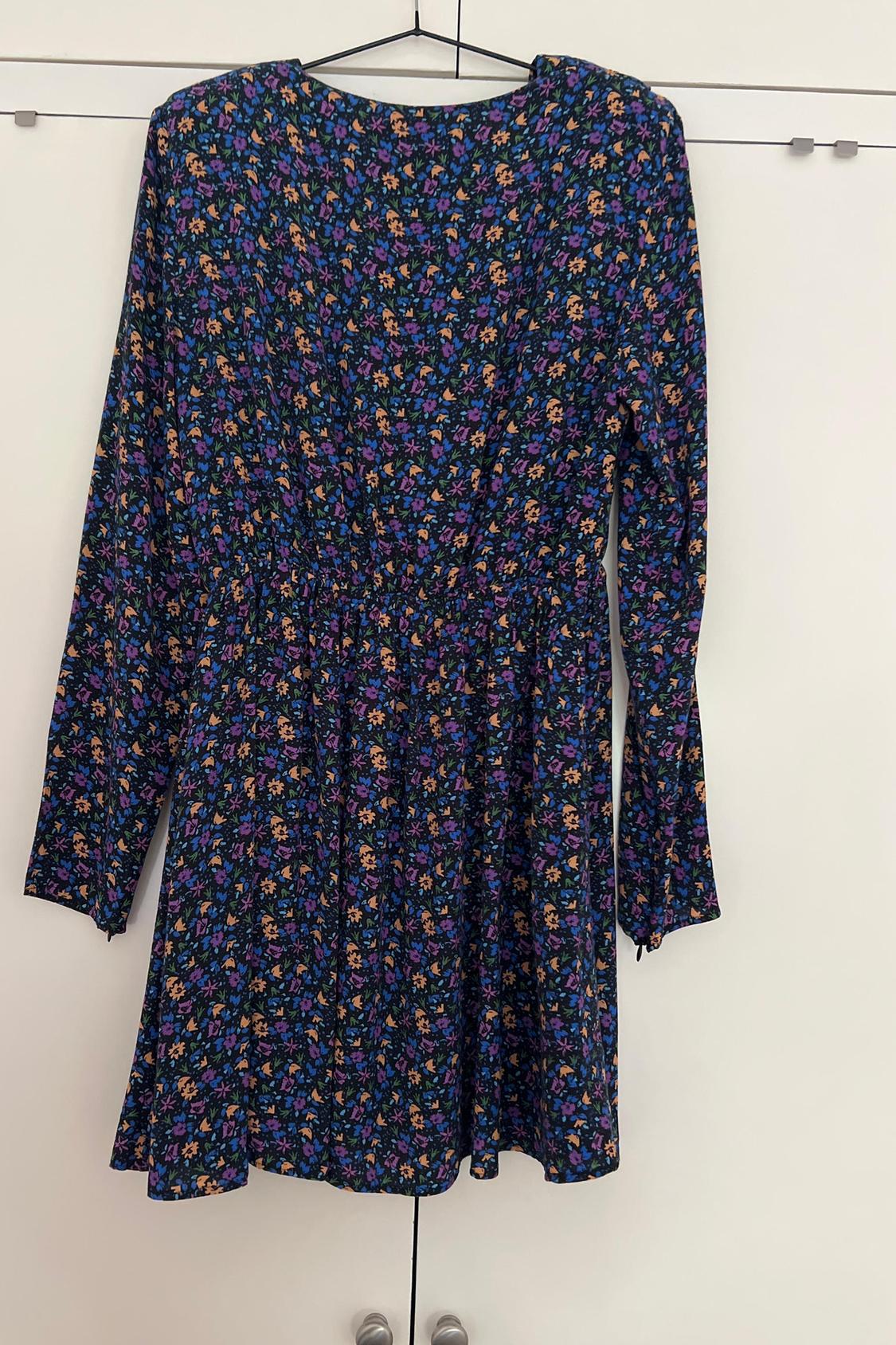 PRINTED DRESS WITH SHOULDER PADS - Image 2