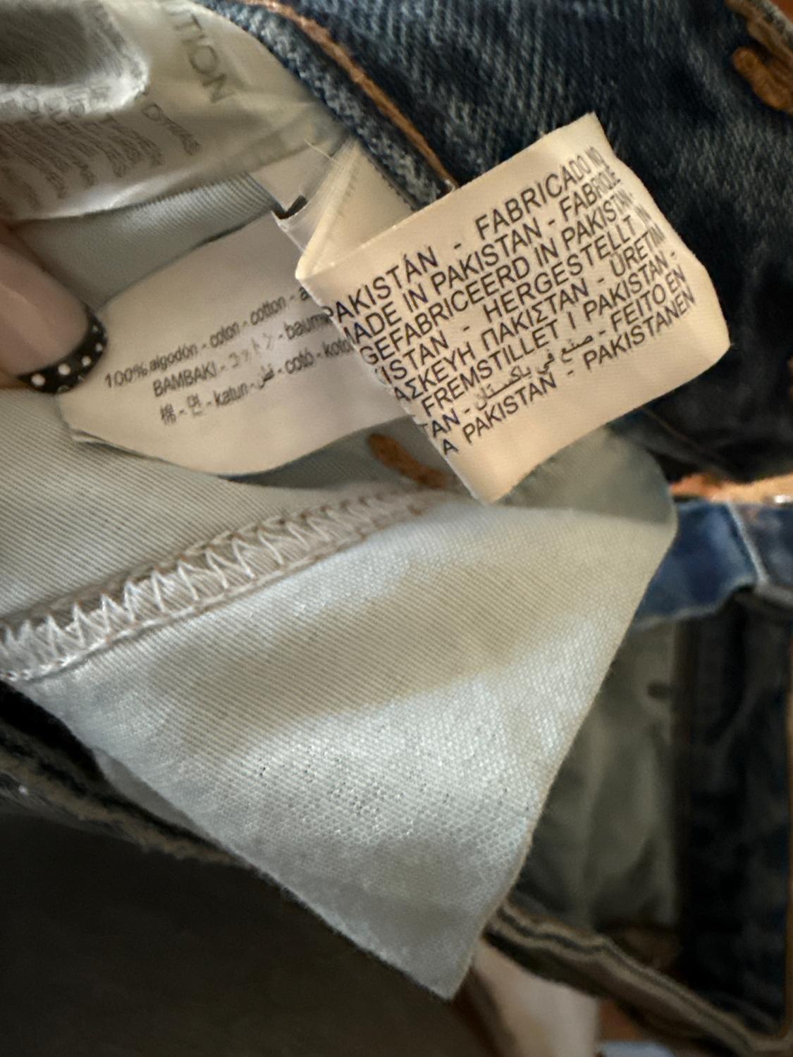 STRAIGHT LEG TURNED-UP HEM Z1975 JEANS WITH A HIGH WAIST - Image 4