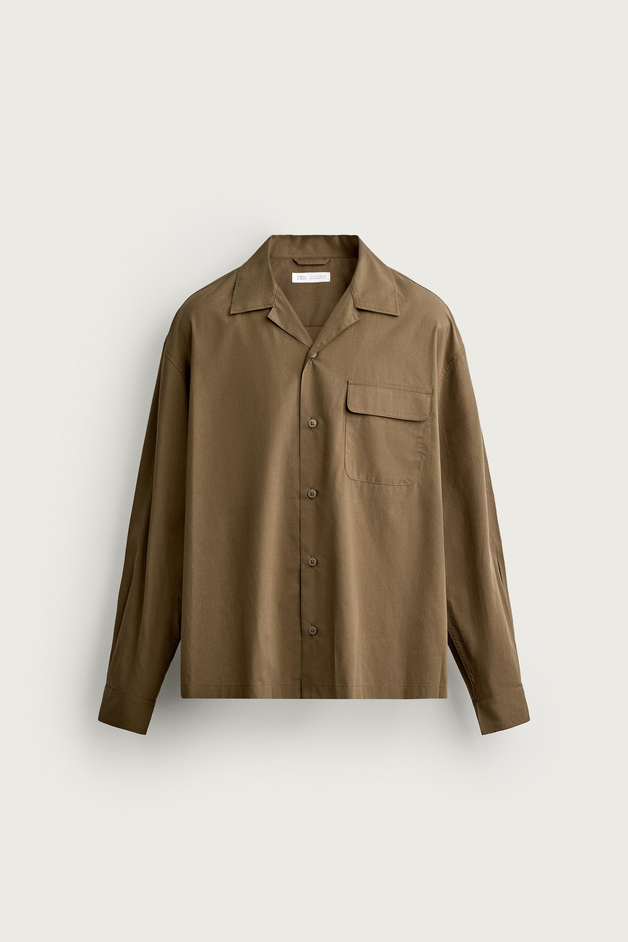 CHEMISE RELAXED FIT LYOCELL ET COTON