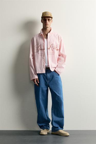 JEANS LOOSE FIT COM BOLSOS CARPINTEIRO - Azulão da Zara - Imagem 0
