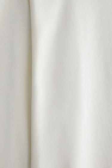 T-SHIRT MANCHES LONGUES - Blanc cassé de Zara - Image 3