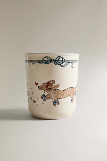 CHILDREN'S CERAMIC MUG WITH SKATER DOG - Multicoloured by Zara - Image 4
