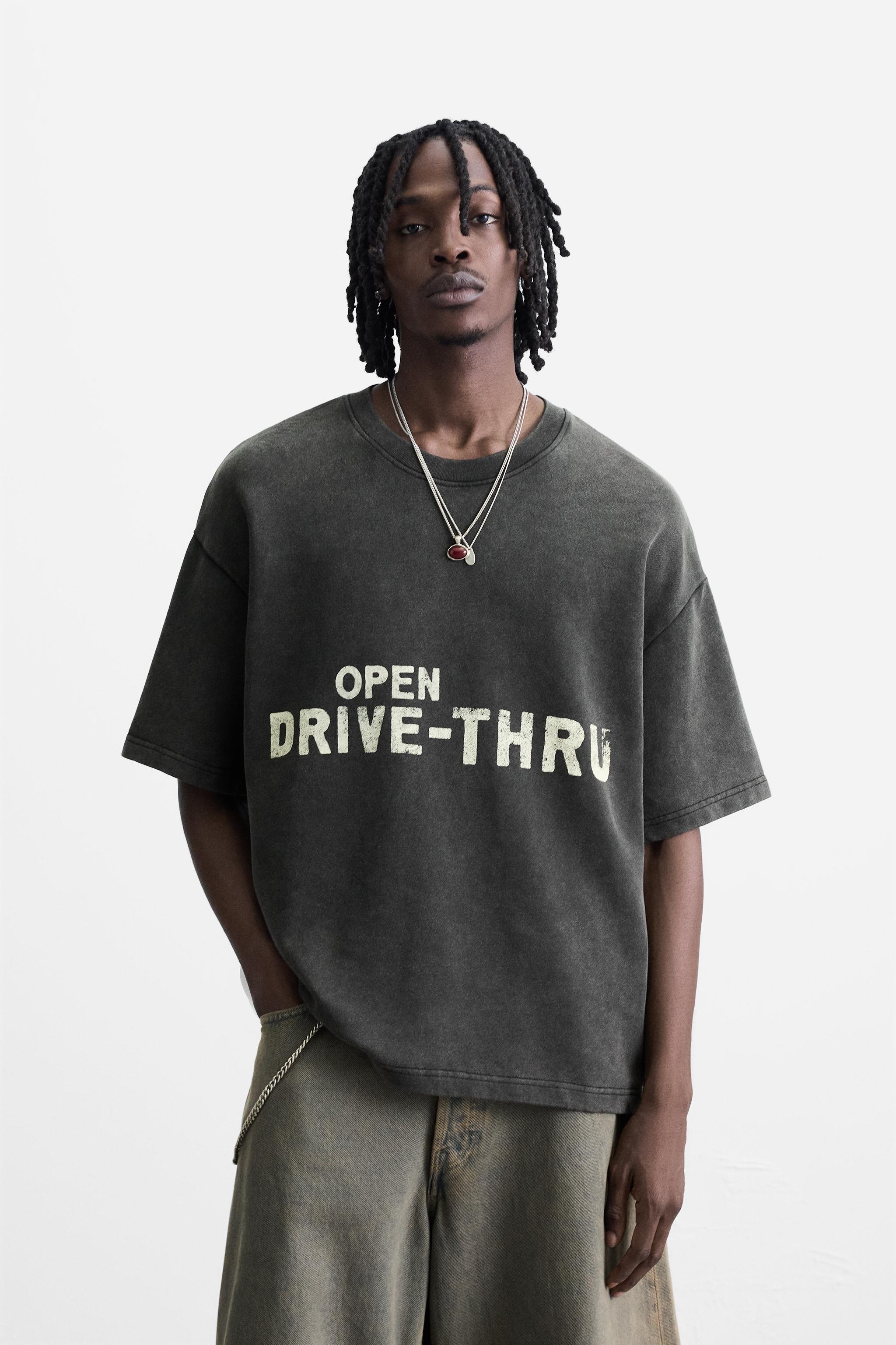 SWEAT DÉLAVÉ GRAPHIQUES IMPRIMÉS