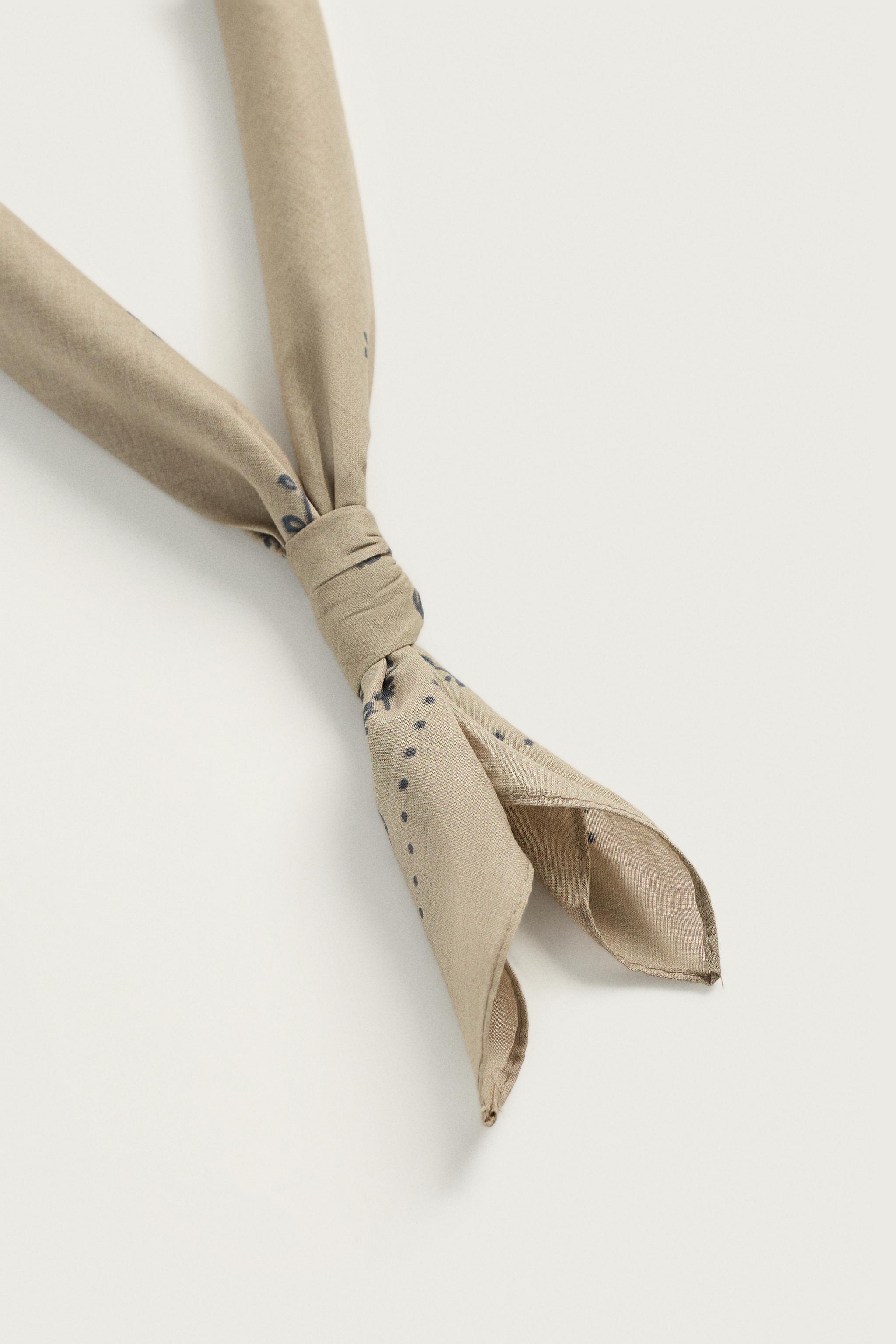 Zara Geometrik Desenli Bandana görsel 5