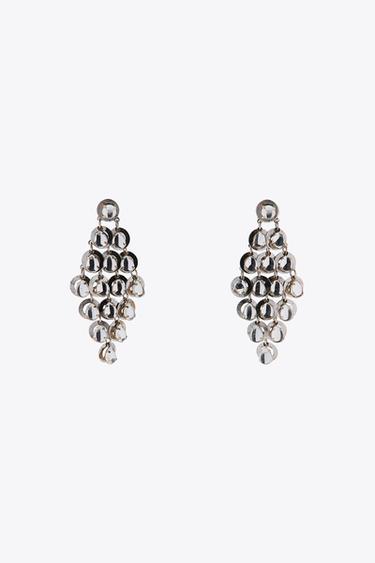 GEM CASCADE EARRINGS - Silver by Zara