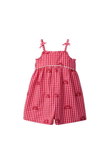 MONO CORTO CANGREJOS BORDADOS CASA LAWA X ZARA KIDS - Rojo de Zara